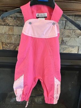 Columbia Baby Girl Pink Infant Snow Bib Overalls 6 Months